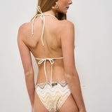 Bikini donna Virgo in maglia beige LEAH+VIRGO 00187H MC2 SAINT BARTH 