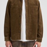 Overshirt uomo in velluto a coste militare 1000541 537 LES DEUX 