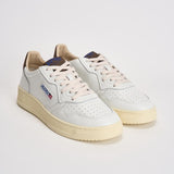 Sneakers uomo Medalist Low bianca e marrone AULM HJ03 AUTRY 