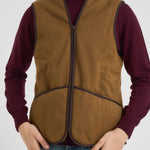 Gilet uomo in pile beige MLI0004 BR31 BARBOUR 