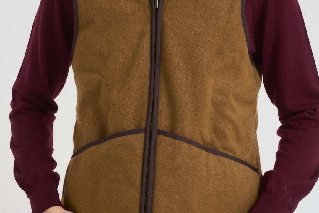 Gilet uomo in pile beige MLI0004 BR31 BARBOUR 