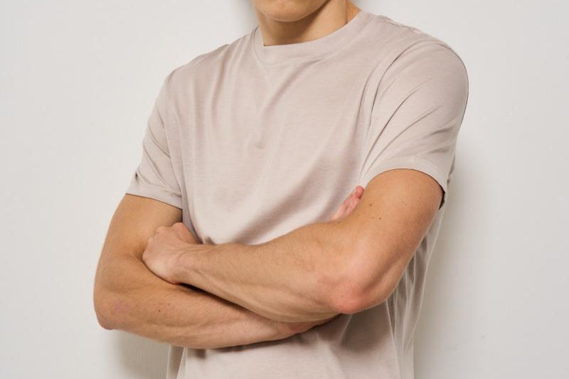 T-shirt uomo beige SH00760 BEIGE ACCADEMIE TESSILI 