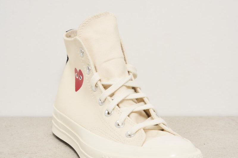 Sneakers Converse donna Chuck 70 panna K129 WHITE COMME DES GARCON PLAY 