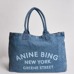 Borsa donna shopping in denim 11857 WHD59SHADOWBLUE ANINE BING 