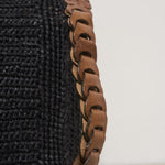 Pochette donna Hafa in rafia nera HAFA BLACK IBELIV 