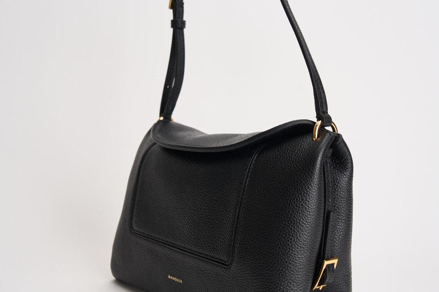 Borsa donna "Penelope" Slouch nera 000148 BLACKCRUST WANDLER 