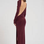 Abito lungo asimmetrico donna T180129A ROUGENOIR THE ANDAMANE 