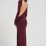 Abito lungo asimmetrico donna T180129A ROUGENOIR THE ANDAMANE 