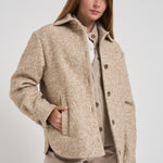 Giacca in lana alpaca bouclé A21026 947 PESERICO 