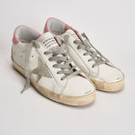 Sneakers donna Super Star bianche e rosa GWF00102 F00256910914 GOLDEN GOOSE 