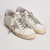 Sneakers donna Super Star bianche e rosa GWF00102 F00256910914 GOLDEN GOOSE 