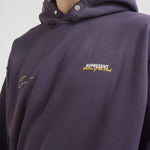 Felpa uomo con cappuccio viola MLM4270 PLUM REPRESENT 