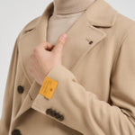 Cappotto uomo doppiopetto beige ARDEN 350001EA810 TAGLIATORE 