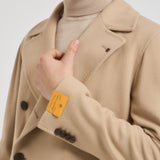 Cappotto uomo doppiopetto beige ARDEN 350001EA810 TAGLIATORE 
