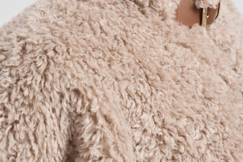 Giubbotto donna teddy beige GI000331D 1985 HERNO 
