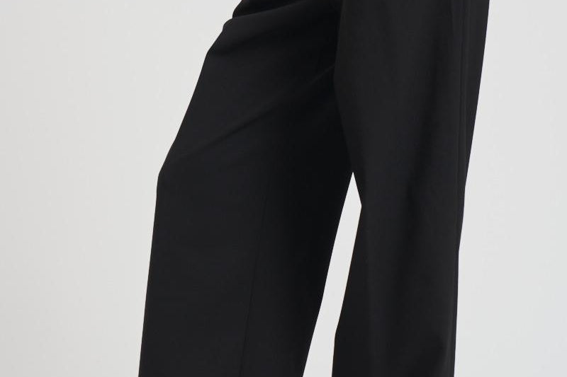 Pantalone donna in lana C3104 W0206BLACK THE LATEST 