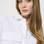 Camicia donna bianca Elea Y5SK02 A01 SEMICOUTURE 
