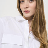 Camicia donna bianca Elea Y5SK02 A01 SEMICOUTURE 