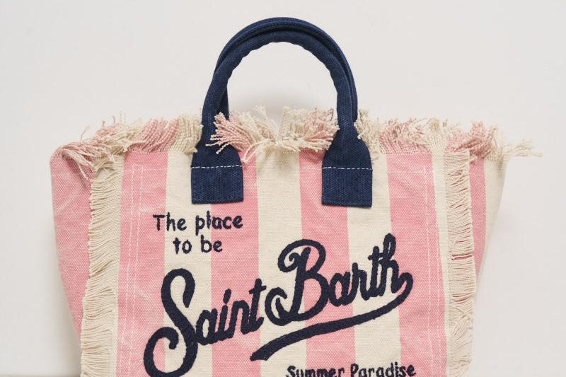 Borsa donna Colette a righe rosa COLETTE 03301H MC2 SAINT BARTH 