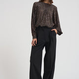 Maglia girocollo svasata in lamé N17 BK01CLS80E3 MISSONI 