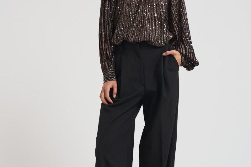 Maglia girocollo svasata in lamé N17 BK01CLS80E3 MISSONI 