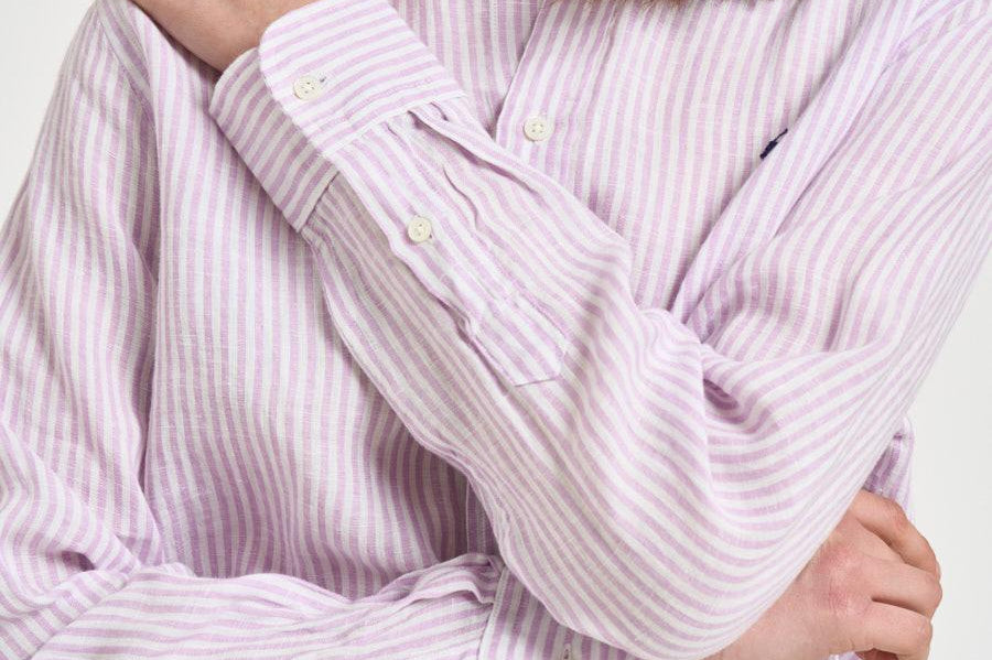 Camicia donna a righe lilla 211A96158 006 RALPH LAUREN 
