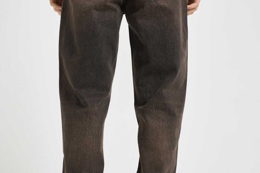 Jeans uomo in denim vissuto marrone 100499 16BARK REPRESENT 