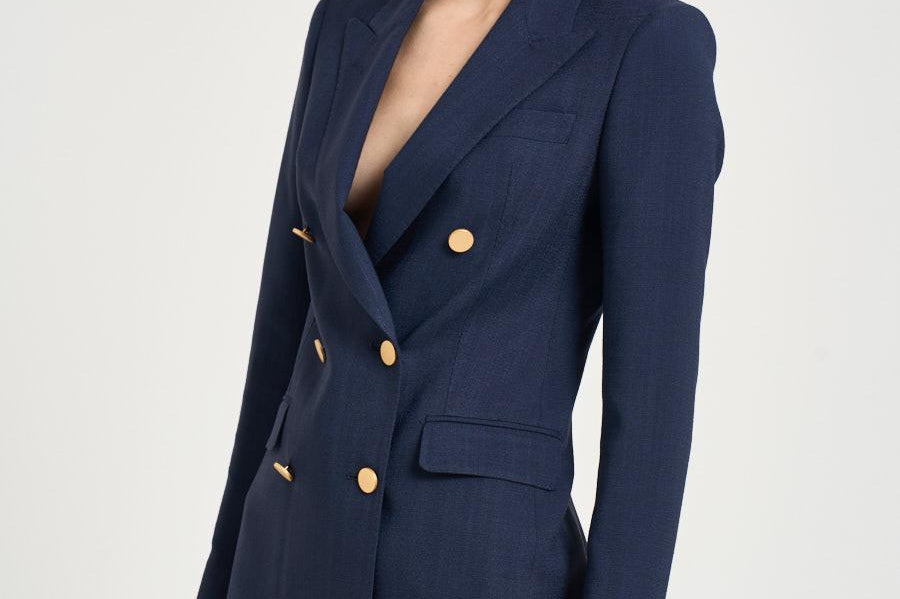 Giacca donna doppiopetto J-Parigi blu navy JPARIGI10BAD 340159EB812 TAGLIATORE 