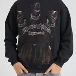 Felpa uomo vintage con stampa MLM41134 VINTAGEBLACK REPRESENT 