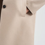 Cappotto donna monopetto panna AE1215 MLK120 HARRIS WHARF LONDON 