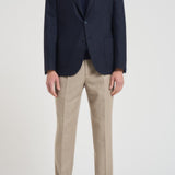 Giacca uomo monopetto blu scuro GL7297MF 293879B SANTANIELLO 