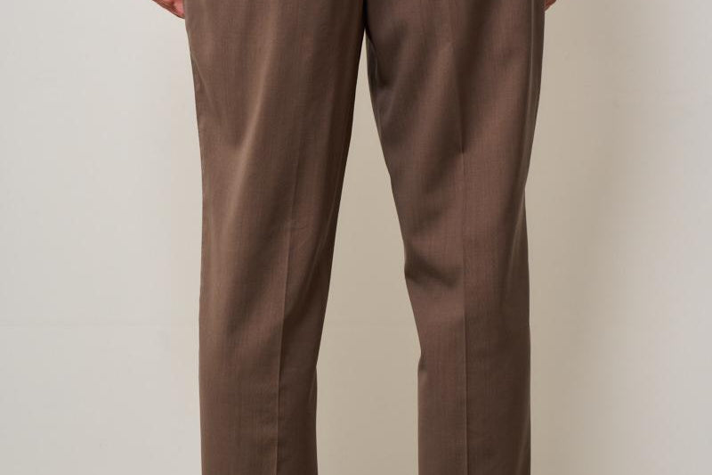 Pantalone uomo carrot fit marrone IRNO 257127 SANTANIELLO 