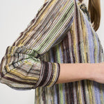 Camicia donna a righe multicolor DS25SJ0C BR002HSM9KS MISSONI 