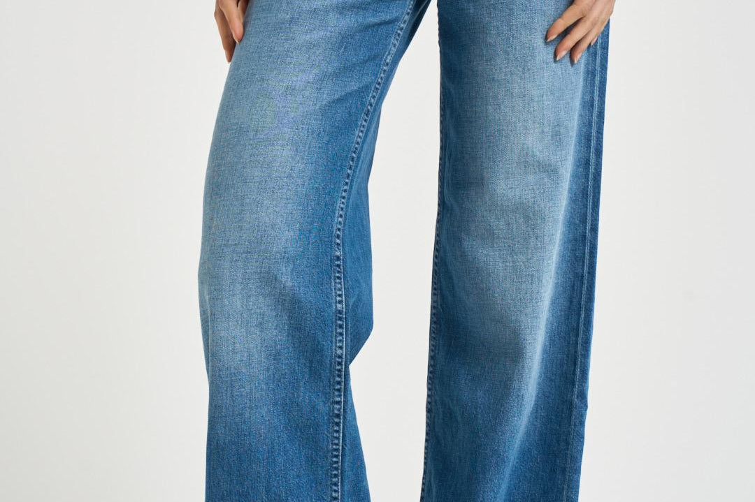 Jeans donna Rerun in denim blu 12488 1230HUF MOTHER 