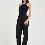 Top donna drappeggiato blu HT0874FA D2K04IFADEDNIGHT ISABEL MARANT 