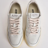 Sneakers donna medalist low in pelle bianca AULW LL15 AUTRY 