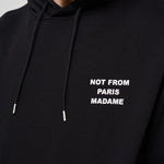Felpa uomo con cappuccio nera HO162 CO127BL DROLE DE MONSIEUR 