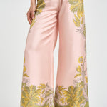 Pantalone donna fantasia floreale rosa TRO0026 PI01 LA DOUBLE J. 