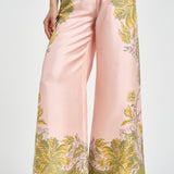 Pantalone donna fantasia floreale rosa TRO0026 PI01 LA DOUBLE J. 