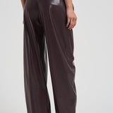 Pantalone in eco pelle donna T180471E CABERNET THE ANDAMANE 