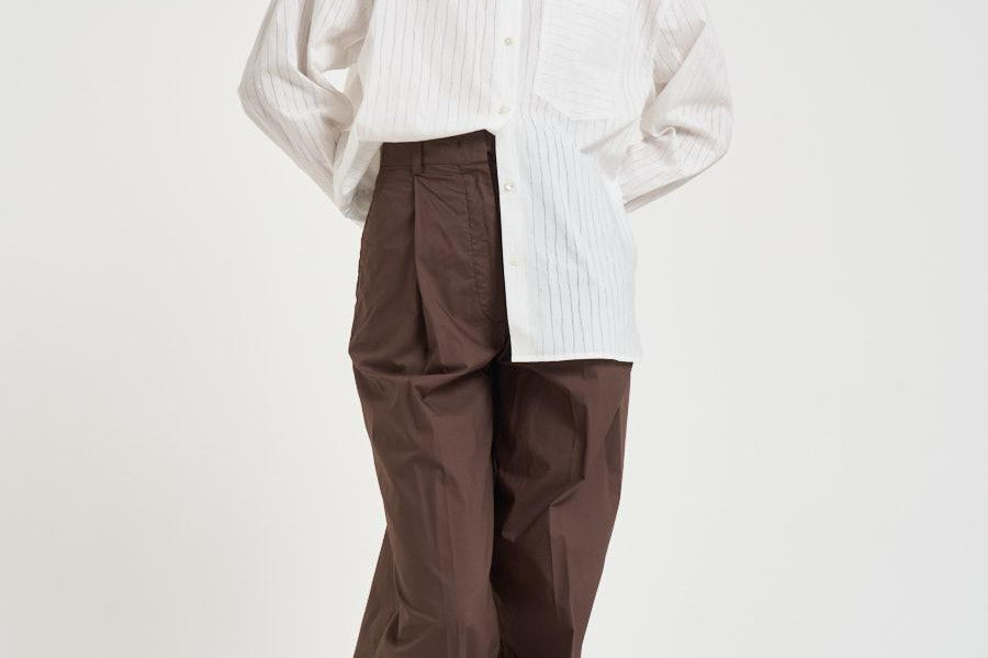 Camicia donna a  righe bianca BLUM PORCELAIN IRO 