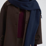 Sciarpa donna con frange blu 449959359 009 RALPH LAUREN 