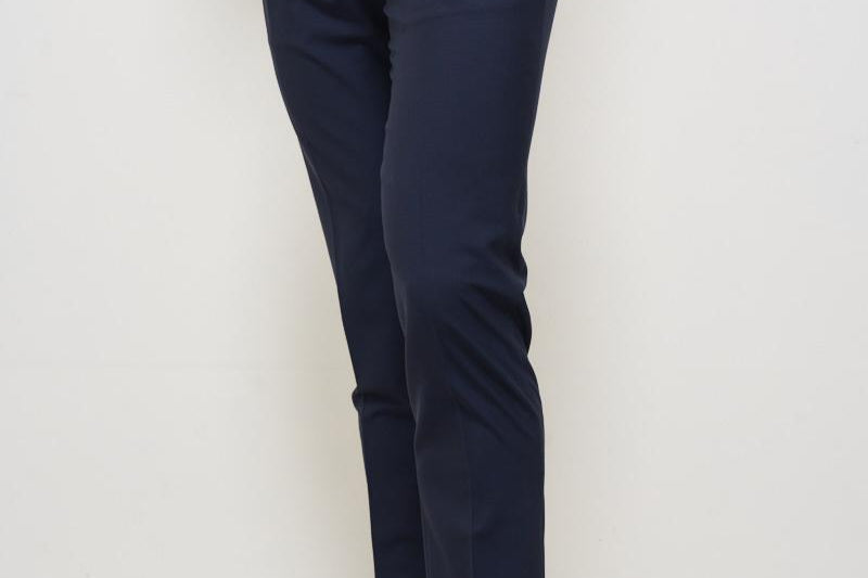 Pantalone uomo con pinces blu RETRO FA1755XROYAL BERWICH 