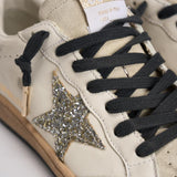 Sneakers donna Ball Star glitter argento GWF00117 F00747212274 GOLDEN GOOSE 