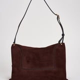 Borsa donna "Penelope" Slouch in suede bordeaux 000148 ACAISUEDE WANDLER 