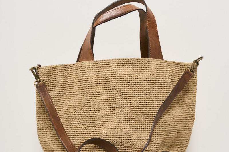 Borsa donna Mirozy in rafia beige MIROZY TEA IBELIV 