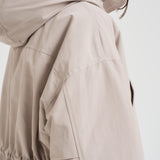 Parka donna ampio midi panna GAIL 001 MAX MARA STUDIO 