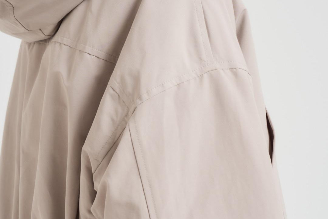 Parka donna ampio midi panna GAIL 001 MAX MARA STUDIO 