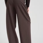 Pantalone sartoriale in lana donna GEM11S37 MORO NINE IN THE MORNING 
