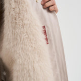 Parka donna ampio midi panna GAIL 001 MAX MARA STUDIO 